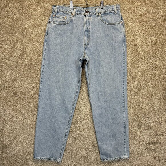 VTG Levis 550 Jeans Mens 38x30 Blue Relaxed Fit Retro Grunge 90s Y2K Made In USA - Picture 2 of 11